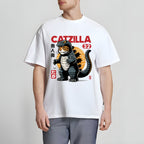 Catzilla Cat Godzilla Japanese Style Classic Tee