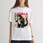 Catzilla Cat Godzilla Japanese Style Classic Tee