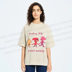 Unisex Destroy ICE. Protect Commumity Printed Washed Tee