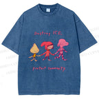 Unisex Destroy ICE. Protect Commumity Printed Washed Tee