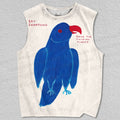 Unisex Say Something Bird Printed Tank Top