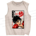 Unisex Hajime No Ippo Printed Washed Tank Top
