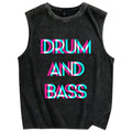 Drum & Bass Cyberpunk Vintage Distressed Washed Tank Top