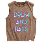 Drum & Bass Cyberpunk Vintage Distressed Washed Tank Top