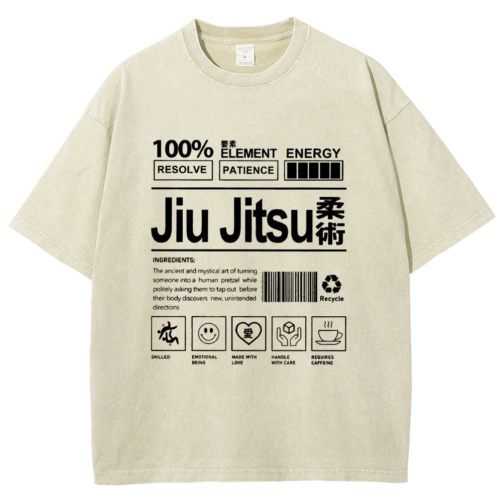 Jiu Jitsu Ingredient list Vintage Washed T-shirt