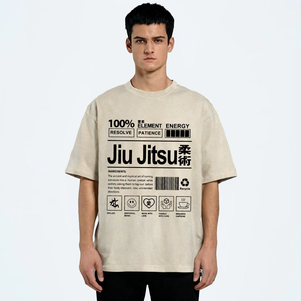 Jiu Jitsu Ingredient list Vintage Washed T-shirt