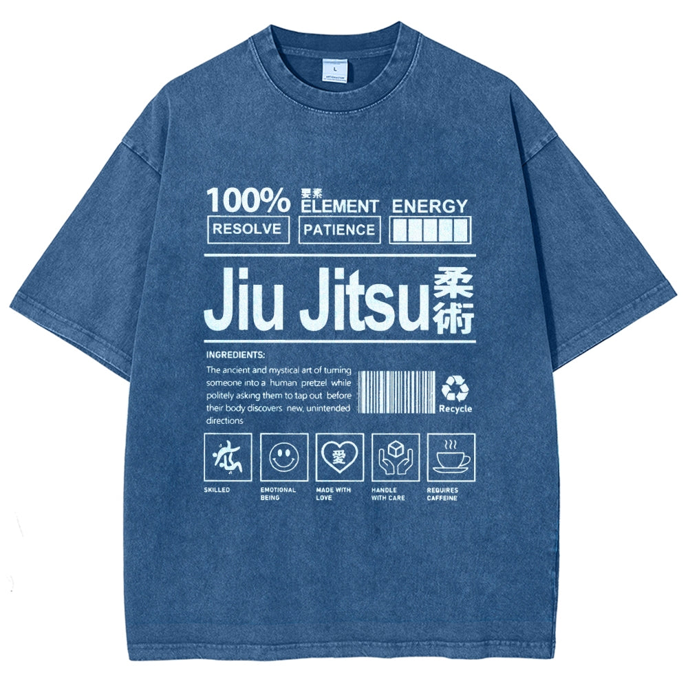 Jiu Jitsu Ingredient list Vintage Washed T-shirt