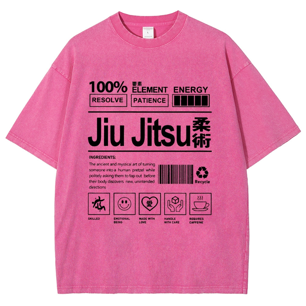 Jiu Jitsu Ingredient list Vintage Washed T-shirt