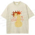Unisex Dog With Stars Printed Washed Tee