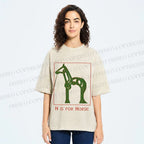 Unisex H is For Horse Printed Washed Tee
