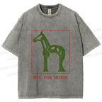 Unisex H is For Horse Printed Washed Tee