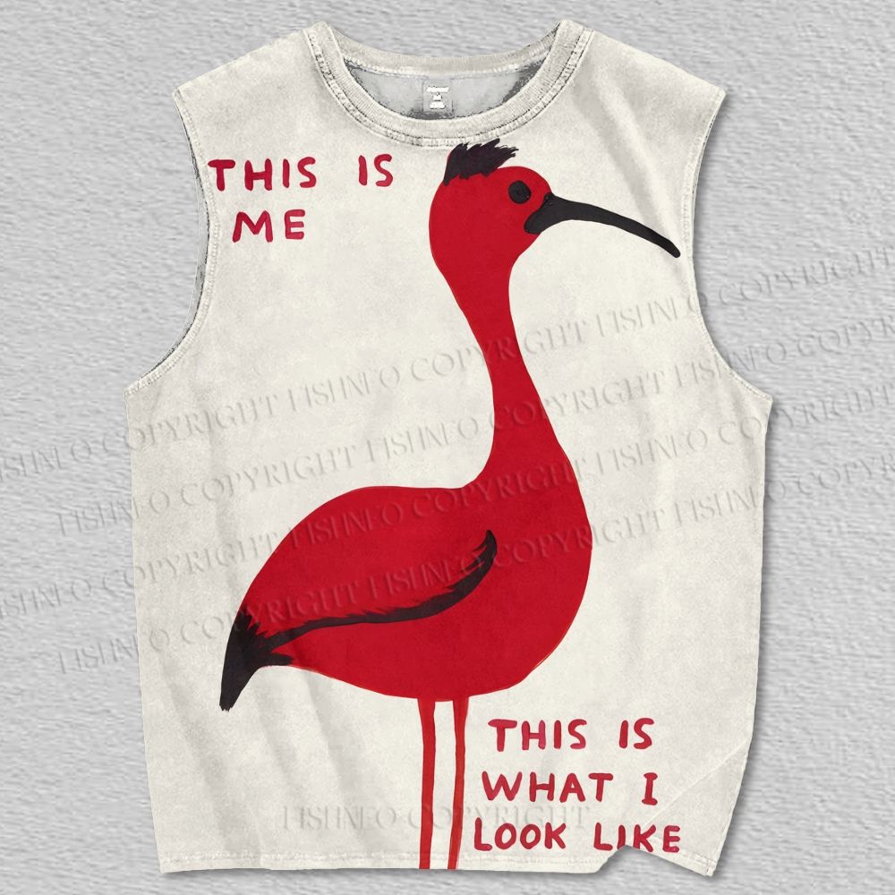 Unisex This Is Me Flamingo Printed Tank Top