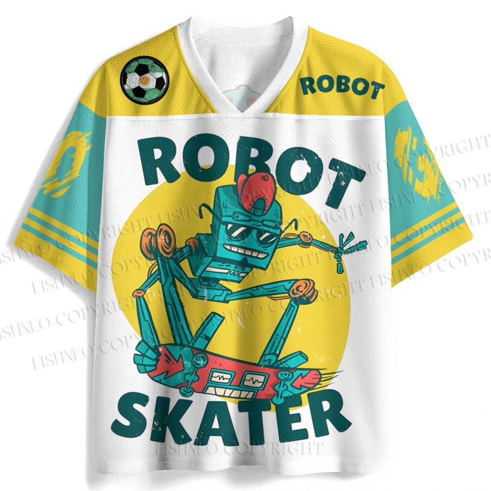 Robot Printed Jersey Shirts