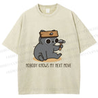 Unisex Nobody Knows My Next Move Printed Washed Tee