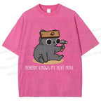 Unisex Nobody Knows My Next Move Printed Washed Tee