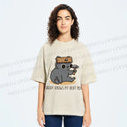 Unisex Nobody Knows My Next Move Printed Washed Tee
