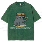 Unisex Nobody Knows My Next Move Printed Washed Tee