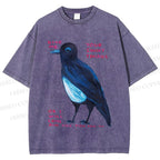 Unisex Give Me Bird Printed Washed Tee