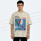Unisex Yayoi Kusama Exhibition Printed Washed Tee