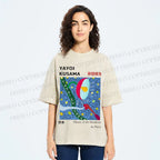 Unisex Yayoi Kusama Exhibition Printed Washed Tee