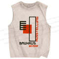 Unisex Bauhaus Weimar Printed Washed Tank Top