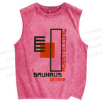 Unisex Bauhaus Weimar Printed Washed Tank Top