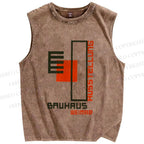Unisex Bauhaus Weimar Printed Washed Tank Top