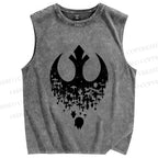 Unisex Star Wars Printed Washed Tank Top