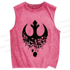 Unisex Star Wars Printed Washed Tank Top