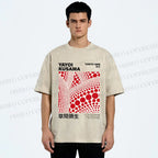 Unisex Yayoi Kusama Polka Dot Printed Washed Tee