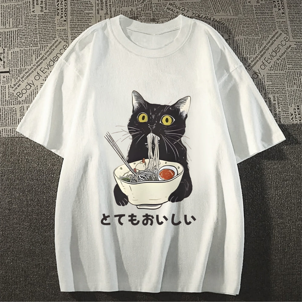 Cats Eat Ramen Noodles Classic T-Shirt