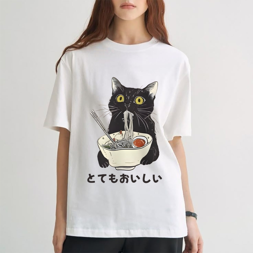 Cats Eat Ramen Noodles Classic T-Shirt