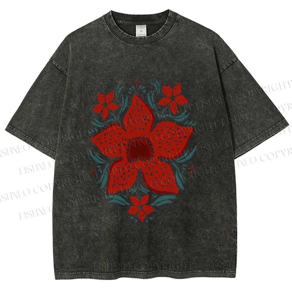 Unisex Stranger Things Printed Washed Tee