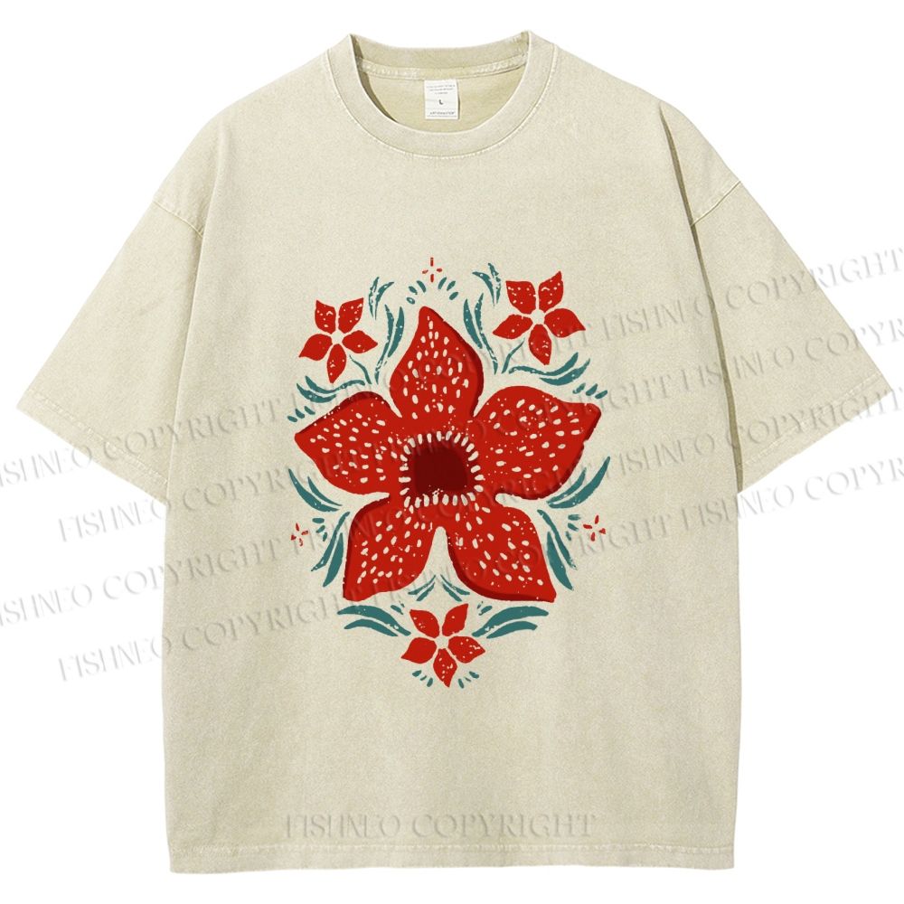 Unisex Stranger Things Printed Washed Tee