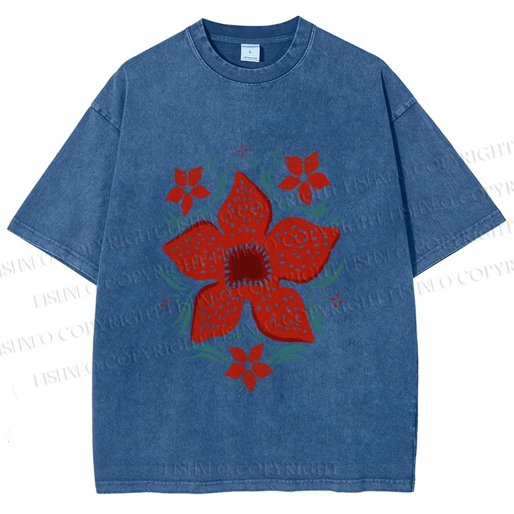 Unisex Stranger Things Printed Washed Tee