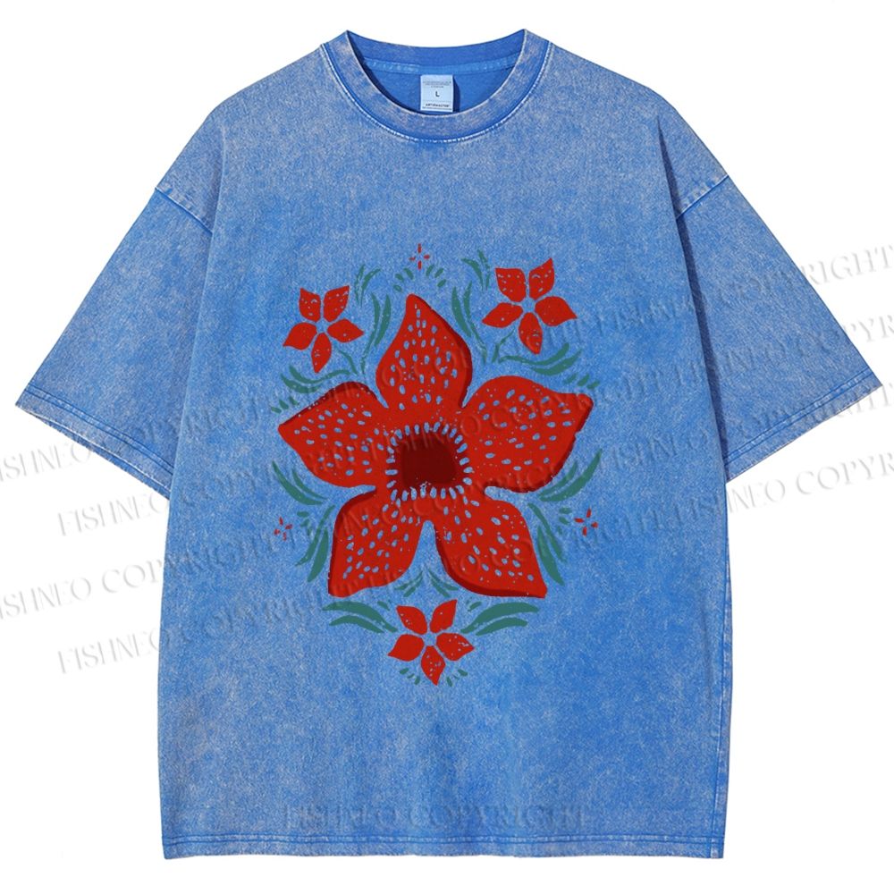 Unisex Stranger Things Printed Washed Tee