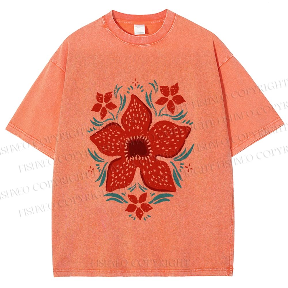 Unisex Stranger Things Printed Washed Tee