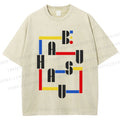 Unisex Bauhaus Printed Washed Tee