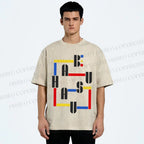 Unisex Bauhaus Printed Washed Tee