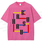 Unisex Bauhaus Printed Washed Tee