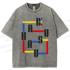 Unisex Bauhaus Printed Washed Tee