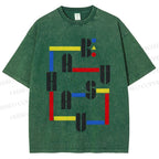 Unisex Bauhaus Printed Washed Tee