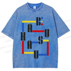 Unisex Bauhaus Printed Washed Tee
