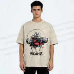 Unisex Mazinger Z Printed Washed Tee