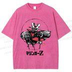 Unisex Mazinger Z Printed Washed Tee