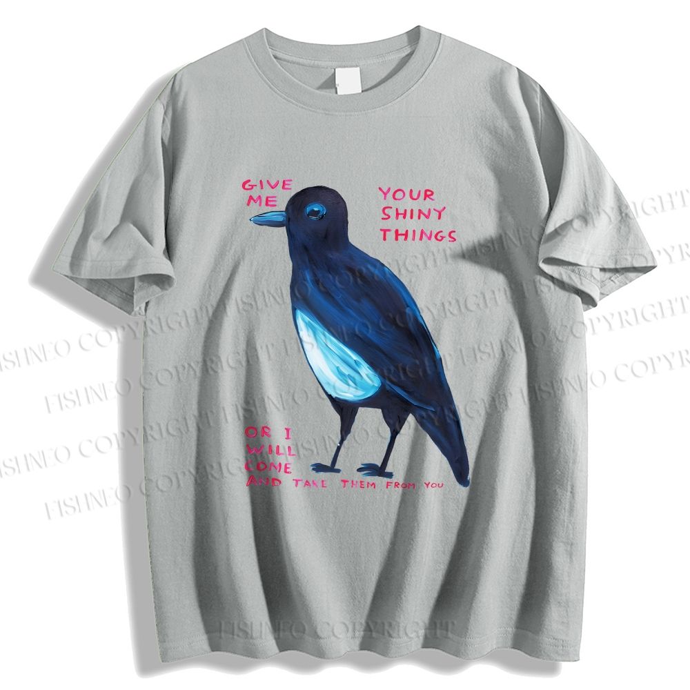 Unisex Classic Cotton Give Me Bird Printed T-shirt