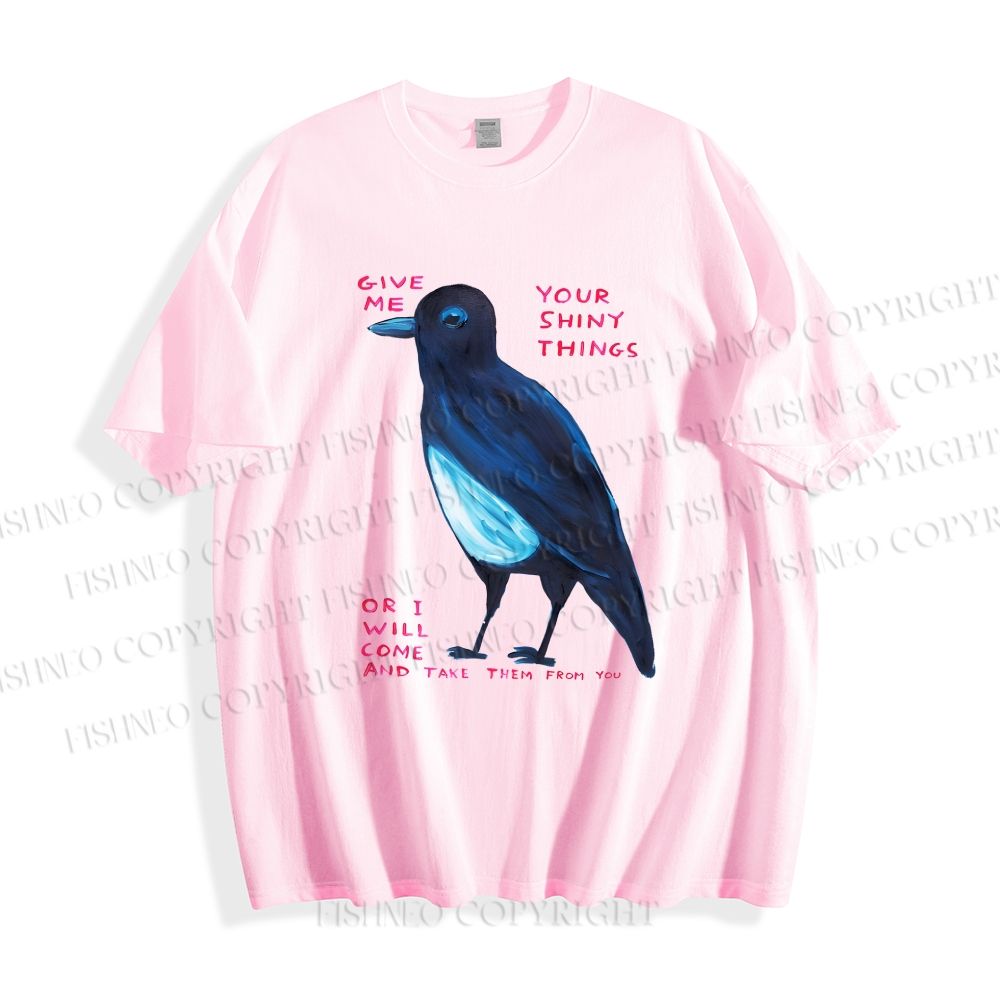 Unisex Classic Cotton Give Me Bird Printed T-shirt