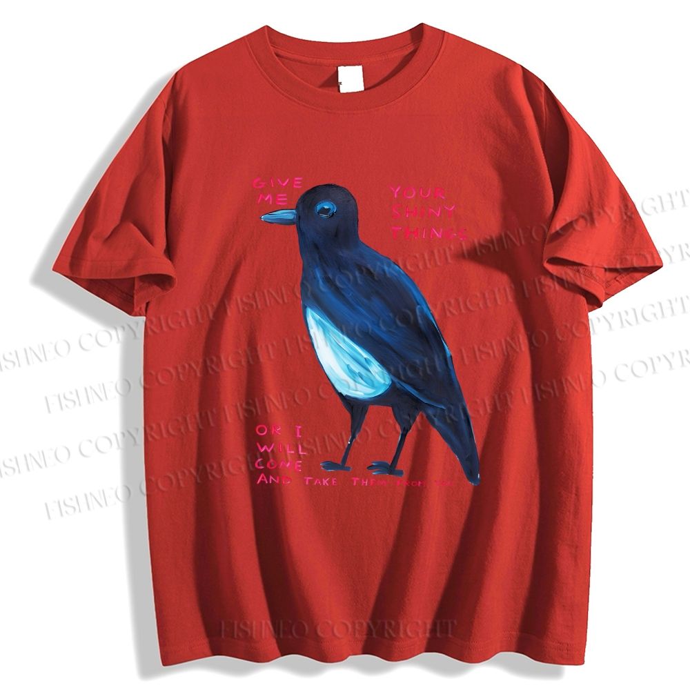Unisex Classic Cotton Give Me Bird Printed T-shirt