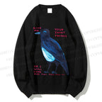 Unisex Give Me Bird Printed Sweatshirt