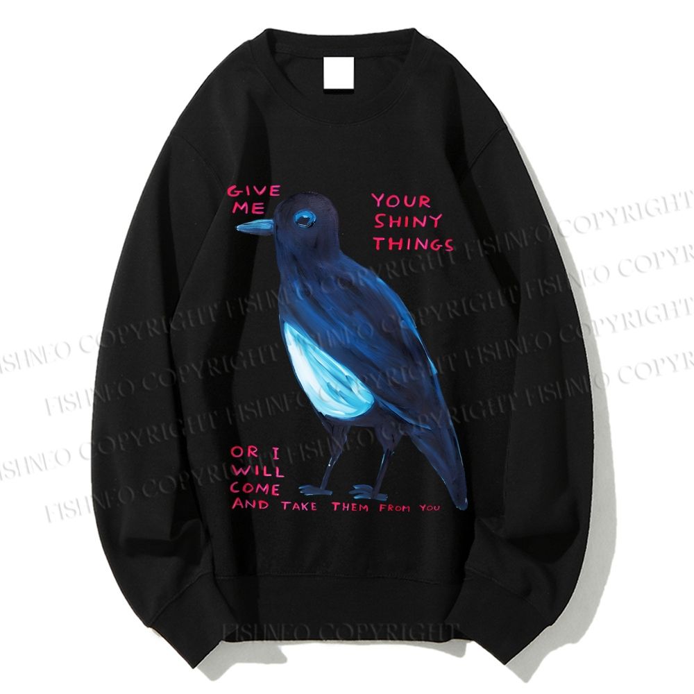 Unisex Give Me Bird Printed Sweatshirt